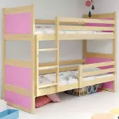 BMS - Bunk Bed - 90X190 - Pine/Pink