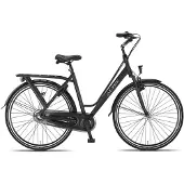 Altec Damesfiets Delta 28 Inch 50 cm Dames 3V Rollerbrake Matzwart