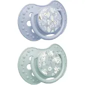 Difrax lovi Dynamische Fopspeen - 18+ Maanden - Blossom - Groen & Blauw - 2 Stuks
