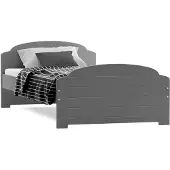 BMS LILI - Eenpersoons Bed - 90x200 cm - Jongeren - Grafiet
