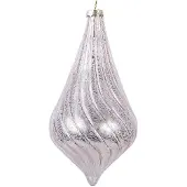 Clayre & Eef Kerstbal Overig Ø 8x17 cm Roze Glas Kerstballen