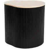 Homla - Koffietafel - Zwart - 47x37x47.5 cm