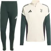 Adidas Juventus Trainingspak 1/4-Zip Europees 2025-2026 Beige Groen Zwart