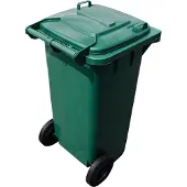 Pestan Kunststof Rolcontainer, kliko, Afvalcontainer Mini-container 120 Liter groen
