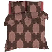 Romanette Dekbedovertrek Swing Chocomat Katoen-260 x 200 / 220 cm | Extra Breed