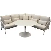 Suns Tosca hoek high lounge loungeset 4 delige camel sand rope