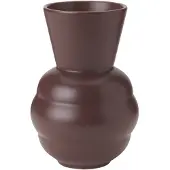 Knabstrup Keramik Tortus Archie vaas No1 21 cm Bordeaux