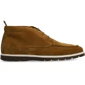 Manfield Cognac suède veterschoenen | Maat 43