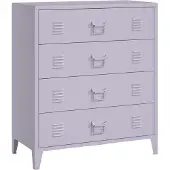 En.casa Ladekast Hämeenlinna commode met lades 92x80x40 cm lichtpaars []