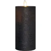 Anna's Collection Oplaadbare led kaars 7,5 x 15 cm | Zwart | Bewegende vlam