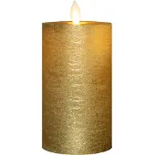 Annas collection Oplaadbare led kaars 7,5 x 12,5 cm | Goud | Bewegende vlam