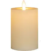 Annas collection Oplaadbare led kaars 7,5 x 10 cm | Ivoor | Bewegende vlam