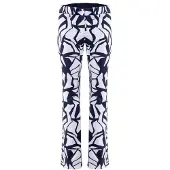 Kjus Skibroek Women Sella Jet Print Pants Navy/White-Maat 40