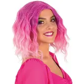 Partyxplosion Pruik Alicia - Roze verloop