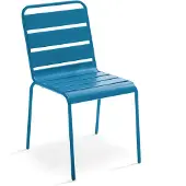 Oviala - Blauwe tuinstoel Pacific - Palavas