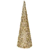 Goodwill Kerstboom glitter Goud-Crème H 62 cm