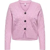 ONLY Gebreid vest 'RIO' orchidee