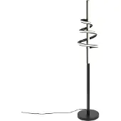 QAZQA Design vloerlamp zwart incl. LED dimbaar en 3-way switch - Rolla