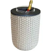COOTAB Cooler Table 4-in-1 Loungetisch mit Acryl-Kühler London 50 cm
