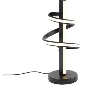 QAZQA Design tafellamp zwart incl. LED dimbaar met 3-standen schakelaar - Rolla