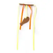 Martin kattenspeelgoed leana kicker met catnip gerecycled assorti 45x6,5x2 cm
