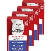 Gourmet Mon Petit Intense - kattenvoer natvoer - Vis - 24 x 50 g