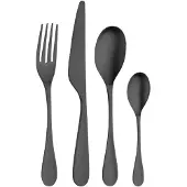 Pintinox Bestekset DROP CARBON, set van 24 stuks, zwart,