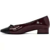 Derimod Pumps donkerrood / zwart