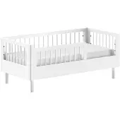 Vipack Peuterbed Forrest 70x140cm - massief beukenhout - wit