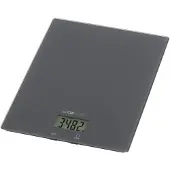Clatronic KW 3820 Glas grau Keukenweegschaal Digitaal Digitaal Weegbereik (max.)=5000 g Grijs 210 x 180 x 20