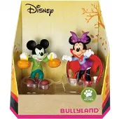BULLYLAND 15082 – Speelset Disney Mickey & Minnie Halloween – levensecht en detailrijk vormgegeven – ideaal als taartfiguur, verzamelobject of feestelijk cadeau voor kinderen vanaf 3 jaa