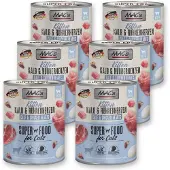 Mac'S Kittenvoer Natvoer Blik 98,9% Kalf & Kippenhartjes 6 x 800g