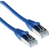 ACT FB6601 SFTP CAT6A Patchkabel Snagless Blauw - 1 meter