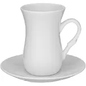 Wilmax England - Theekopjes en Schoteltjesset - Set van 6 - Porselein
