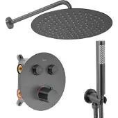 REA Inbouw Regendoucheset Lungo Titan + Box