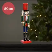 Lumineo Notenkraker groen rood met zwaard - 50CM