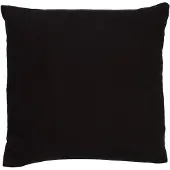 Dutch decor - JAMES - Kussenhoes 45x45 cm - duurzaam katoen - effen kleur - Raven - zwart