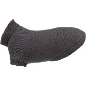 Trixie Hondentrui - Antraciet Slim-Fit 55cm - Warme Trui met Kraag en Beenlussen
