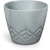 Prosperplast Bloempot Rond Areco Effect Round 12cm BETON / 3 STUKS!