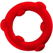 Oxballs - Spinner - Siliconen Cockring - Rood