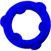Oxballs - Spinner - Siliconen Cockring - Blauw