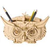 Robotime houten 3D puzzel - Owl Pen Box