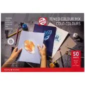 Royal Talens Talens Toned Paper blok - A3 - koele tinten