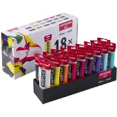 Taidepiste Amsterdam acrylverf set - 18 tubes van 120 ml