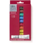 Winsor & Newton 0890001 Gouache Set – 10 x 12 ml – Opaque, lichtechte, mengbare tempera verf, Mat - Starter Set
