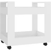 vidaXL Bureaukastje 60x45x60 cm bewerkt hout wit