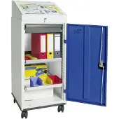 Stumpf & Kossendey Verrijdbaar bureaukastje Serie 3000 lichtgrijs / gentiaanb...