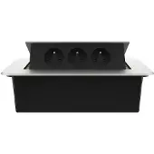 Livolo  | Zilver | 3 | Pop-Up Stekkerdoos | Push | Inbouw | France |
