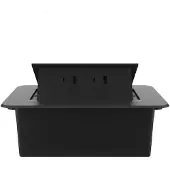 Livolo  | Zwart | 2 | Pop-Up Stekkerdoos | Push | Inbouw | +