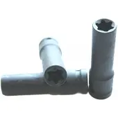 Boni-Shop® Robuuste Slagschroefdop 1/2" zeskant E24 78mm van Hoogwaardig Cr-Mo Staal voor Professioneel Industrieel Gebruik met Optimale Krachtoverbrenging en Lange Levensduur
